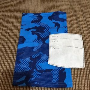 2 pc gaiter/face cover/bandana/scarf FREE 3 filter